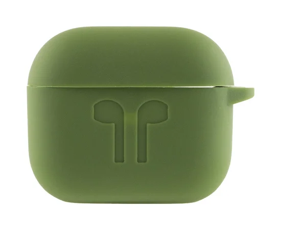 Силиконовый футляр для наушников AirPods 3 Зеленый / Dark Olive