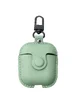 Кожаный футляр Leather bag для наушников AirPods Зеленый