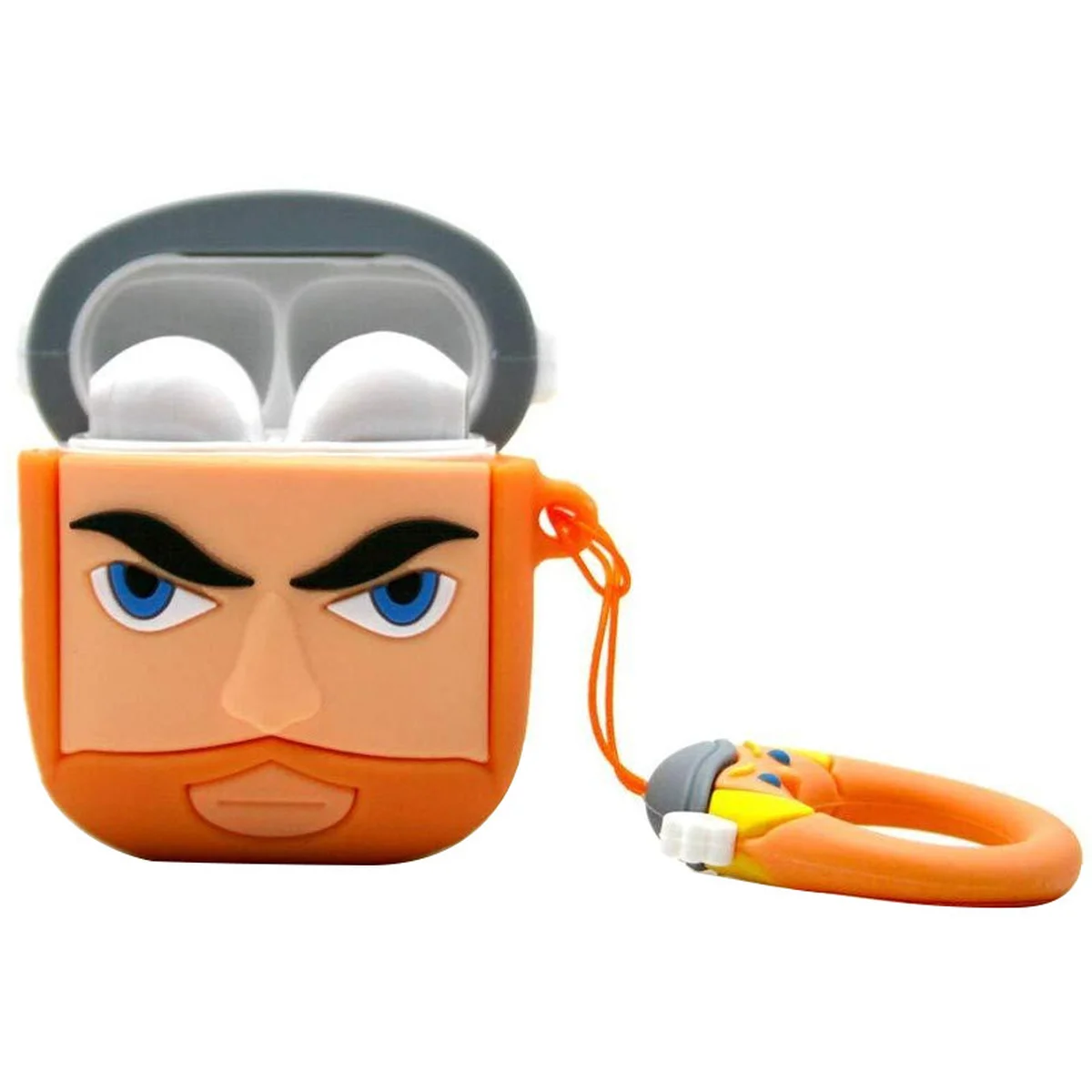 Силиконовый футляр Marvel & DC series для наушников AirPods + кольцо Тор/Коричневый