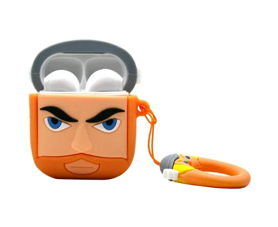 Силиконовый футляр Marvel & DC series для наушников AirPods + кольцо Тор/Коричневый