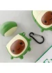Силиконовый футляр Smile Fruits series для наушников AirPods 1/2 + карабин Avocado kid