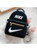 Силиконовый футляр Brand для наушников AirPods 1/2 + кольцо Nike Bag Black