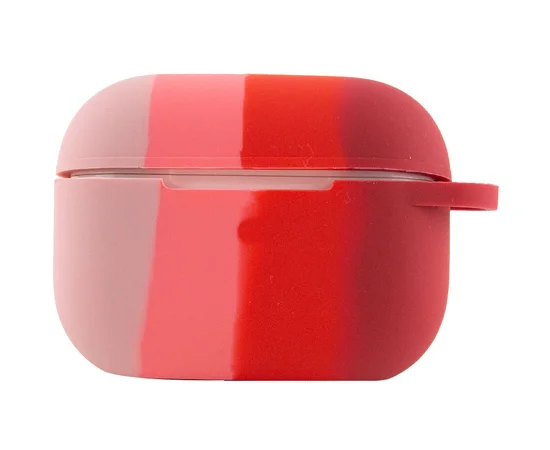 Силиконовый футляр Colorfull для наушников AirPods Pro Розовый / Красный