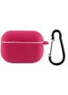 Силиконовый футляр New с карабином для наушников Airpods Pro Красный / Rose Red