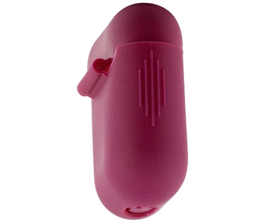 Силиконовый футляр New с карабином для наушников Airpods 1/2 Бордовый / Maroon
