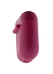 Силиконовый футляр New с карабином для наушников Airpods 1/2 Бордовый / Maroon