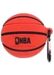Силиконовый футляр Brand для наушников AirPods 1/2 + карабин NBA