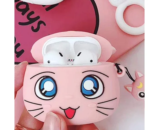 Силиконовый футляр Cartoons&Heroes для наушников AirPods 1/2 + кольцо Диана