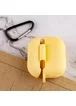 Силиконовый футляр New с карабином для наушников Airpods Pro Желтый / Yellow