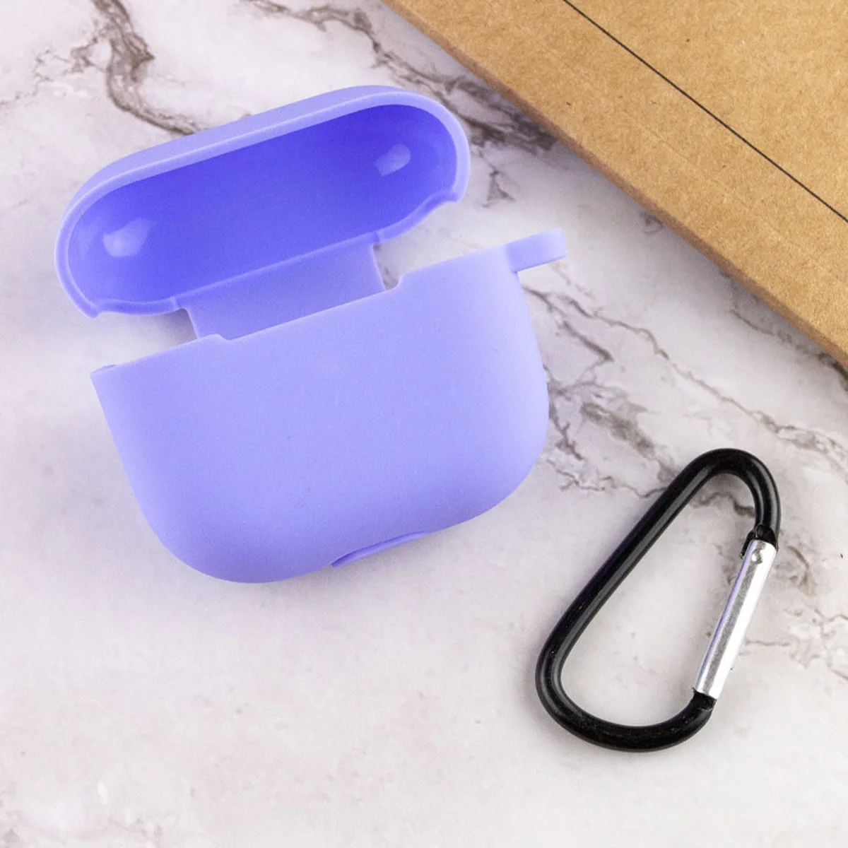 Силиконовый футляр для наушников AirPods 3 Сиреневый / Dasheen