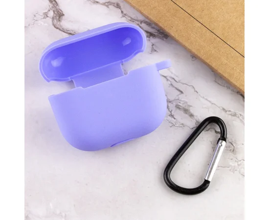 Силиконовый футляр для наушников AirPods 3 Сиреневый / Dasheen