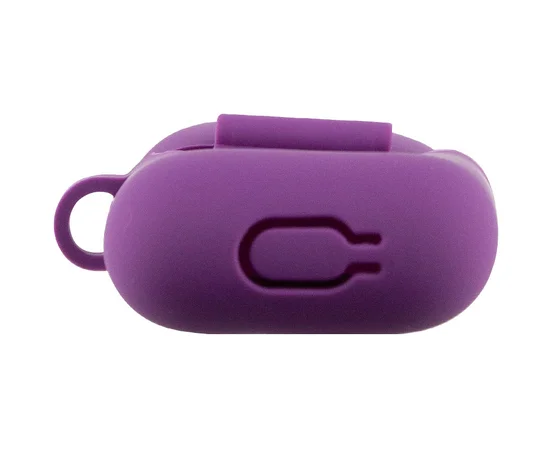 Силиконовый футляр New с карабином для наушников Airpods 1/2 Фиолетовый / Grape