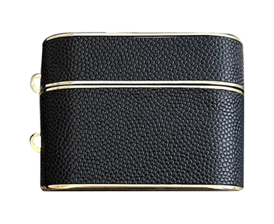 Кожаный футляр Suitcase для наушников AirPods Pro / Pro 2 Black