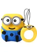 Силиконовый футляр Minion series для наушников AirPods + кольцо Джерри