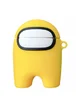 Силиконовый футляр Among Us для наушников AirPods 1/2 + кольцо Желтый
