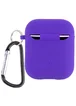 Силіконовий футляр з мікрофіброю для навушників Airpods 1/2 Фіолетовий / Ultra Violet