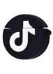 Силиконовый футляр Logo series для наушников AirPods 1/2 + карабин TikTok