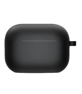 Силиконовый футляр с микрофиброй для наушников Airpods 3 Черный / Black Силиконовый футляр с микрофиброй для наушников Airpods 3 Черный / Black