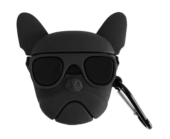 Силиконовый футляр Brand для наушников AirPods 3 + карабин Karl Lagerfeld black