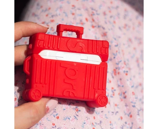 Силіконовий футляр Brand для навушників AirPods 3+ кільце Supreme red
