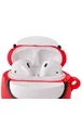 Силиконовый футляр Among Us для наушников AirPods 1/2 + кольцо Красный