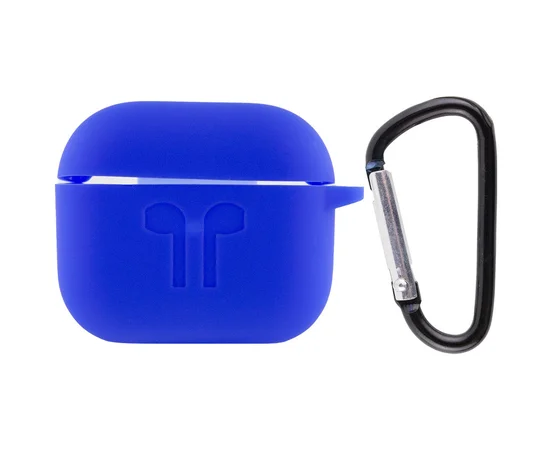 Силиконовый футляр для наушников AirPods 3 Синий / Shiny blue