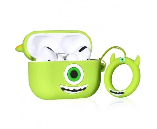 Силіконовий футляр Cartoons&Heroes для навушників AirPods Pro + кільце Майк Вазовські