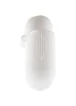 Силиконовый футляр New с карабином для наушников Airpods 1/2 Белый / White