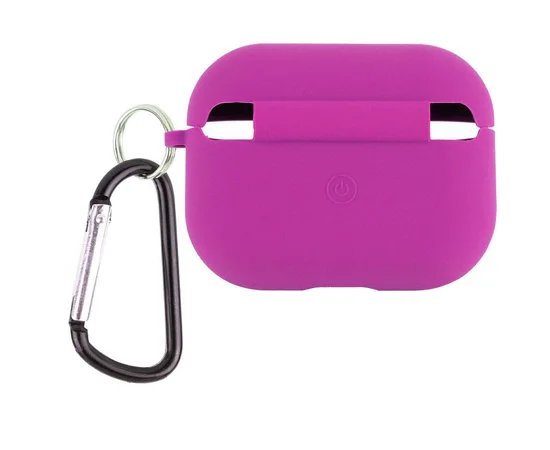 Силіконовий футляр з мікрофіброю для навушників Airpods 3 Фіолетовий / Grape