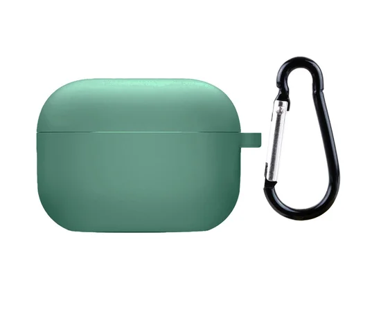 Силиконовый футляр с микрофиброй для наушников Airpods 3 Зеленый / Pine Needle