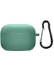 Силиконовый футляр с микрофиброй для наушников Airpods 3 Зеленый / Pine Needle