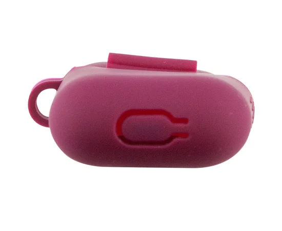 Силиконовый футляр New с карабином для наушников Airpods 1/2 Бордовый / Maroon