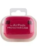 Силіконовий футляр з мікрофіброю для навушників Airpods Pro Червоний / Rose Red