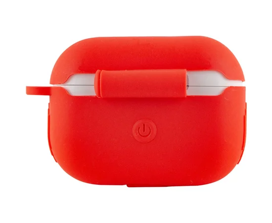 Силиконовый футляр New с карабином для наушников Airpods Pro Красный / Red