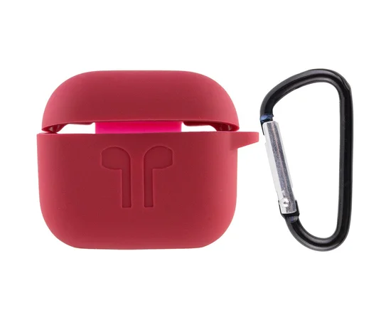Силиконовый футляр для наушников AirPods 3 Красный / Rose Red