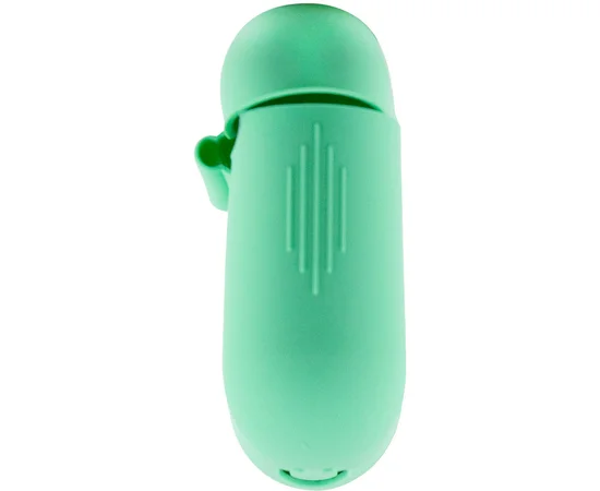 Силиконовый футляр New с карабином для наушников Airpods 1/2 Зеленый / Spearmint