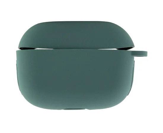 Силиконовый футляр New с карабином для наушников Airpods Pro Зеленый / Pine green
