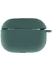 Силиконовый футляр New с карабином для наушников Airpods Pro Зеленый / Pine green