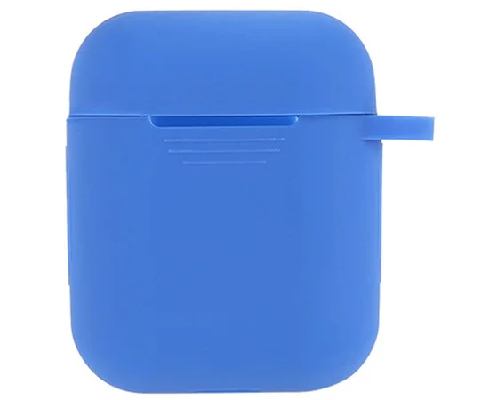 Силиконовый футляр для наушников Airpods Slim Синий