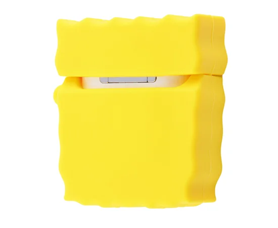 Силиконовый футляр SpongeBob series для наушников AirPods + кольцо Sponge Bob / Желтый