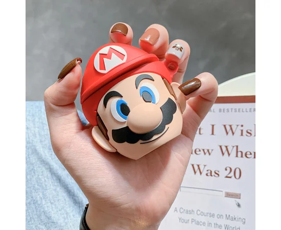 Силиконовый футляр Super Mario для наушников AirPods Марио
