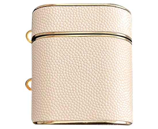 Кожаный футляр Suitcase для наушников AirPods 1/2 Khaki