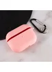 Силіконовий футляр з мікрофіброю для навушників Airpods Pro Рожевий / Pink