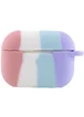 Силиконовый футляр Colorfull для наушников AirPods Pro Розовый / Сиреневый