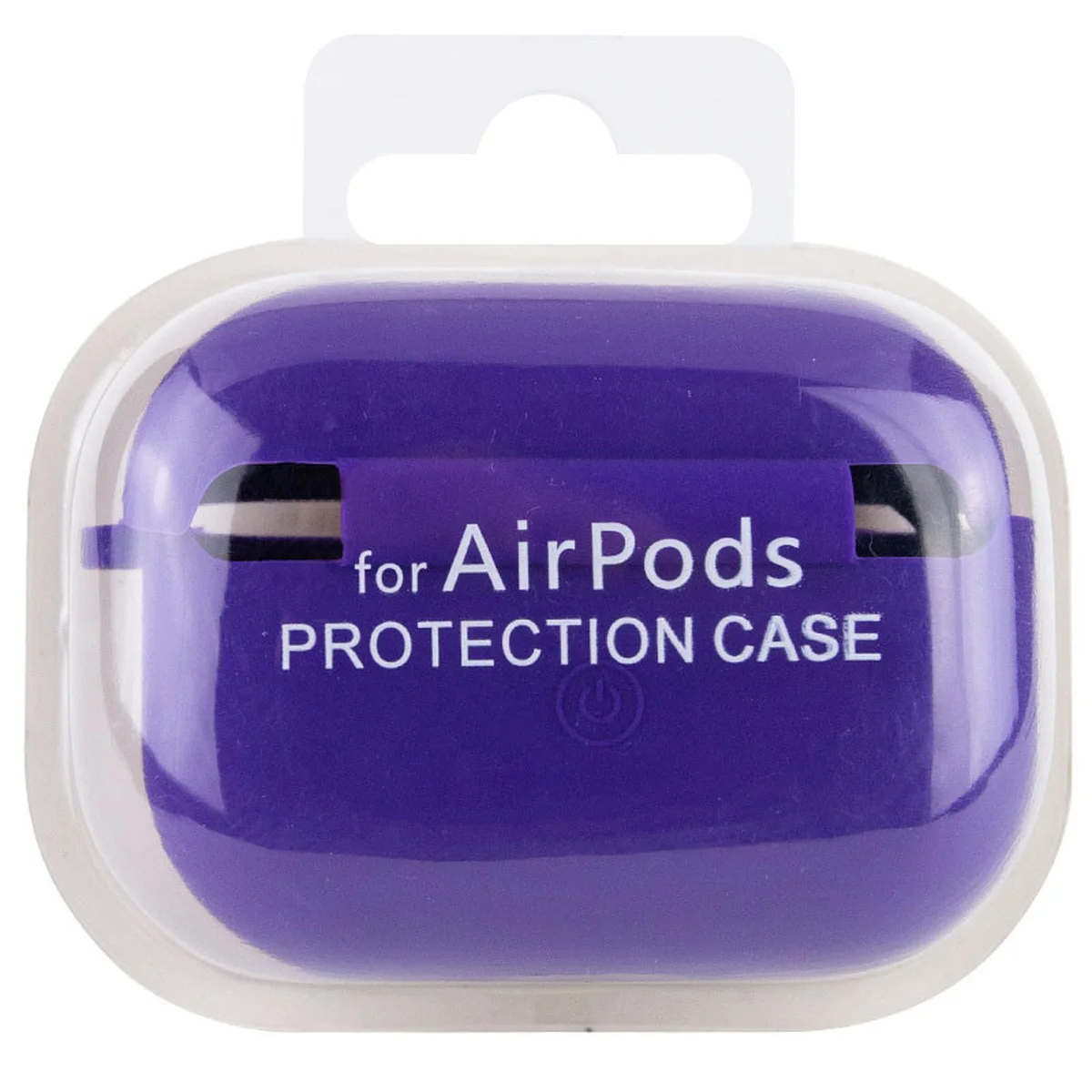 Силиконовый футляр с микрофиброй для наушников Airpods Pro Фиолетовый / Ultra Violet
