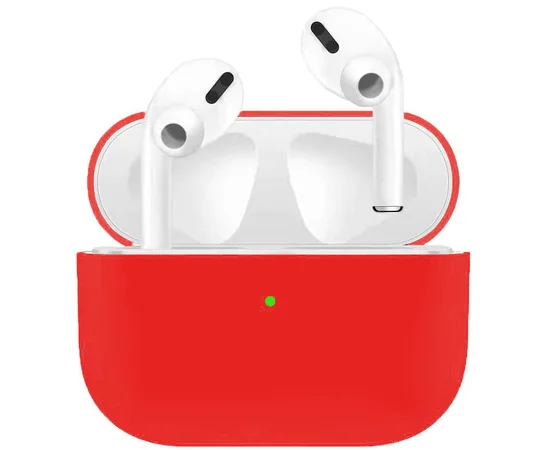 Силиконовый футляр для наушников AirPods Pro Красный / Red