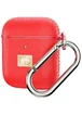 TPU футляр Leather Type для наушников AirPods 1/2 Красный