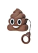 Силиконовый футляр Poop для наушников AirPods Коричневый