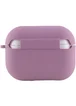 Силіконовий футляр з мікрофіброю для навушників Airpods Pro Ліловий / Lilac Pride