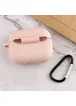 Силиконовый футляр New с карабином для наушников Airpods Pro Розовый / Pink Sand
